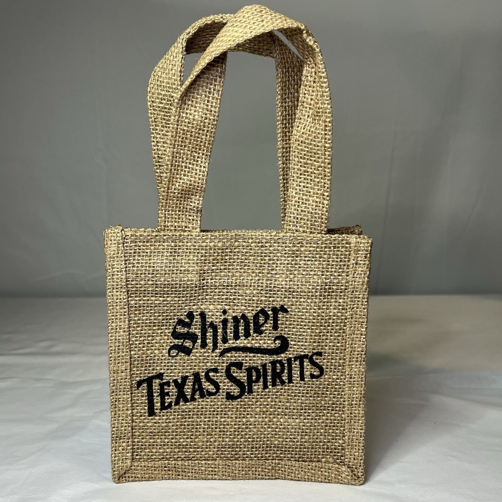 Small Shiner Spoetzl Distillery Burlap Jute Bag Shopping Gift Brewery Texas Beer